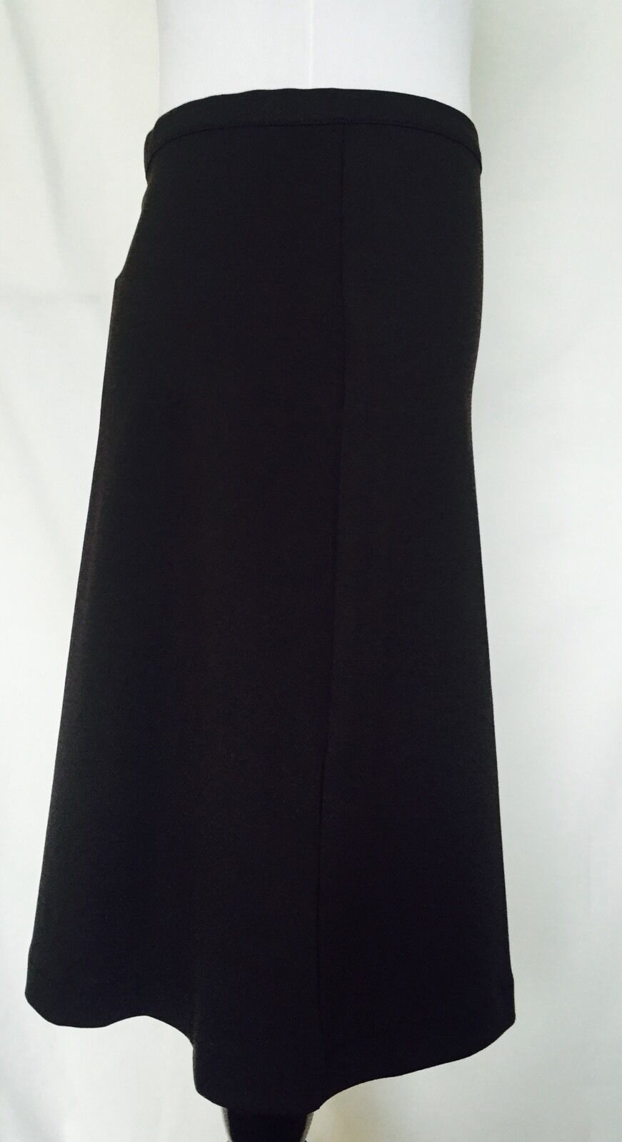 Titis Clothing Vintage Style Black  A Line Skirt Moustache Detail  Size M $19