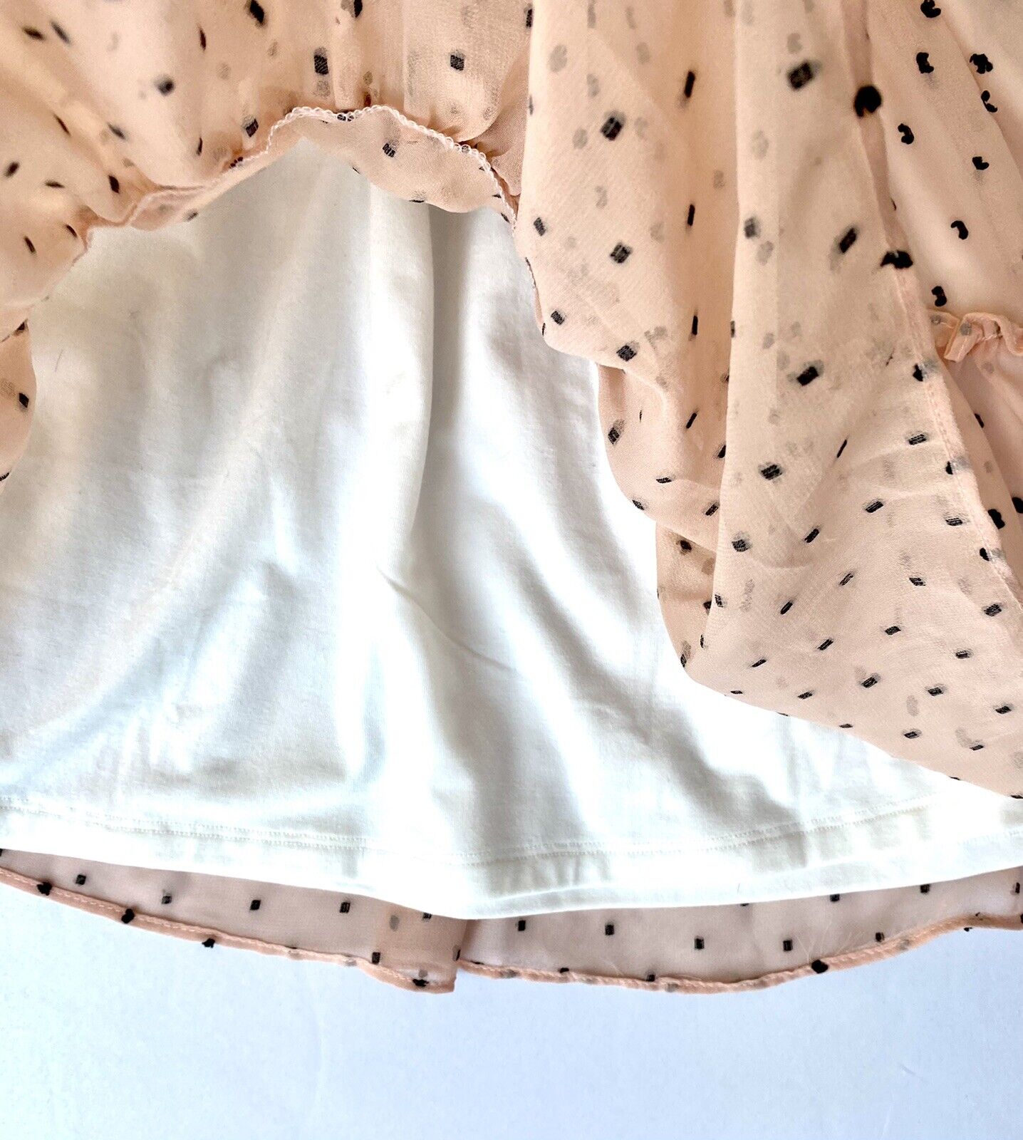 Pippa & Julie Raised Stitched Spot Chiffon Dress Retail $44 Price $$32 Age 4 NWT