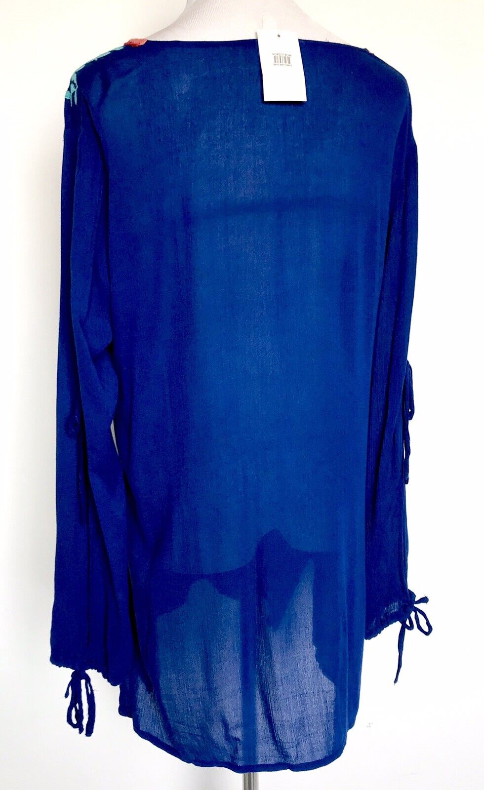 La Blanca Midnight Blue Leaf It Swim Cover Up Tunic S Retail $99 Price $59 NWT