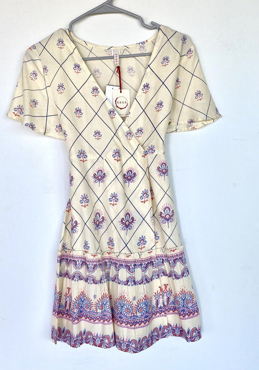 Raga NEW Boho Junita Faux Wrap Dress. Retails $72 Price $46 Size S