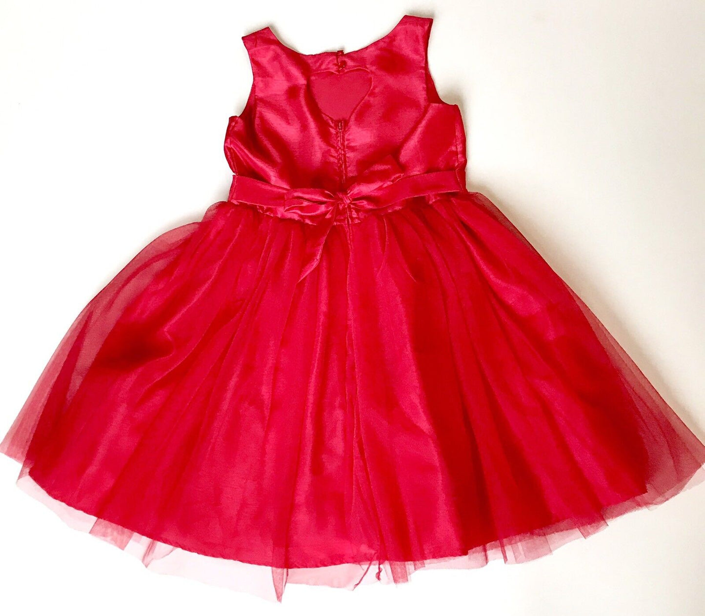 Zunie Red Tutu Dress. Heart Keyhole Back NWT Retails $68 Price $33 Age 14