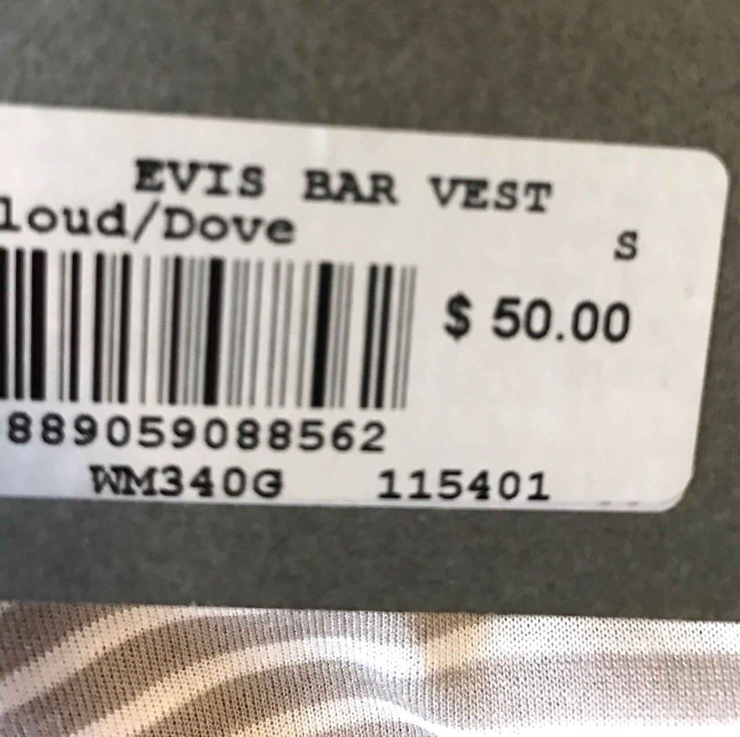 AllSaints Taupe & Cream Evis Bar Vest Top NWT Retail $50 Price $32 All Saints S