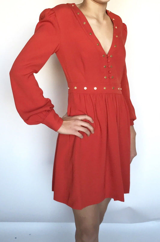 NEW Rachel Zoe Neda Spice Dress Size 0 Retails $495 Price $189 NWT