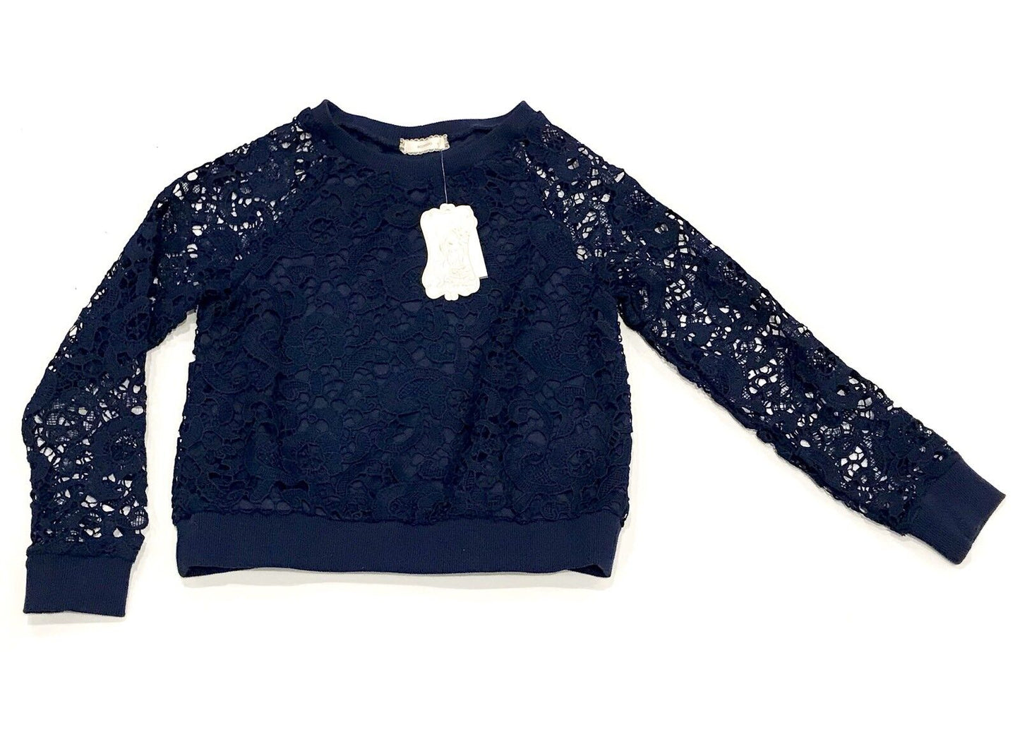 Soprano Blue Lace Girls Top. Retails $38 NWT Price $27.  Age 10-12 Size M