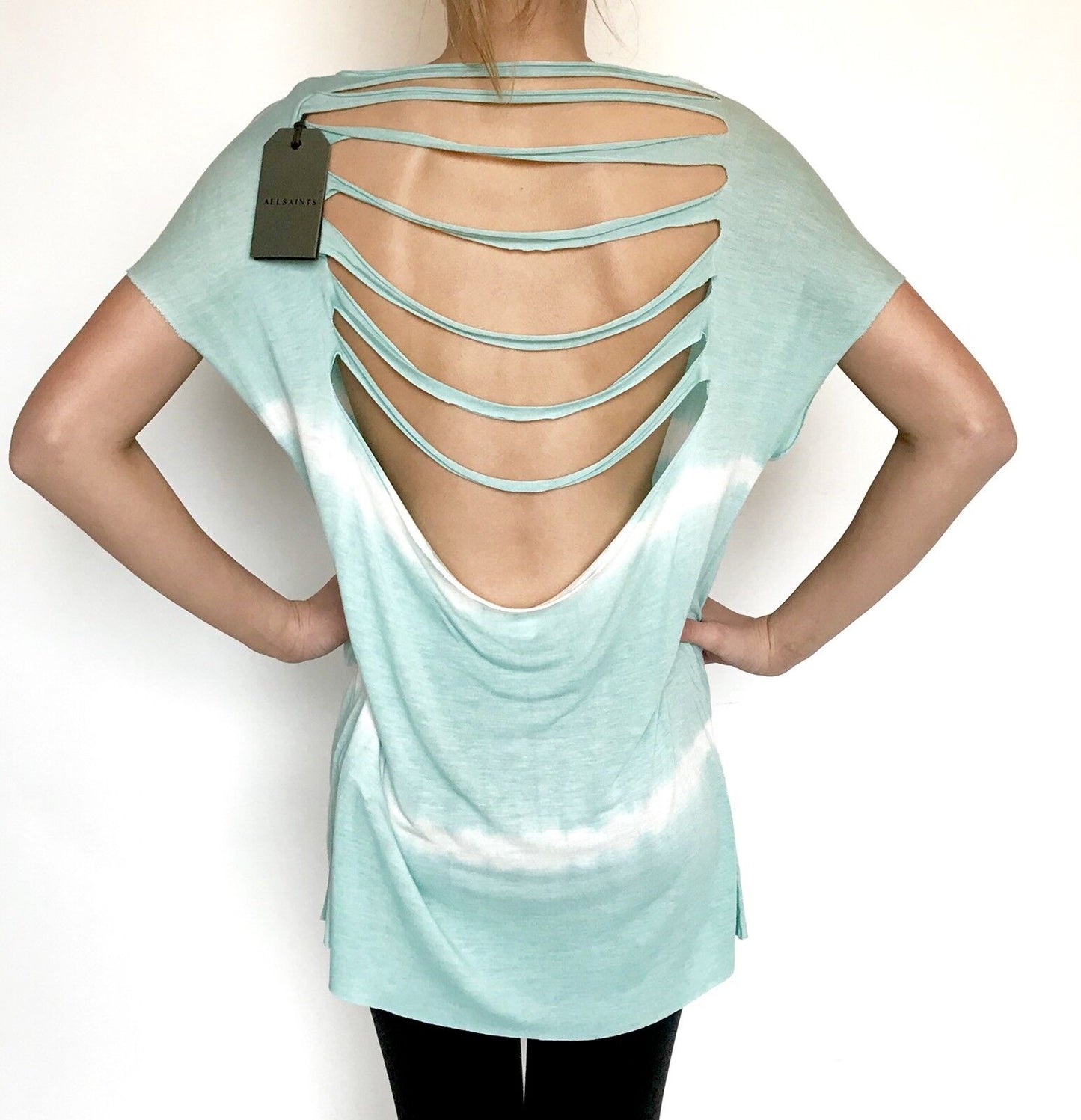 AllSaints Slash Back Tie Dye Top. NWT Retails $140 Price $45 Size S All Saints