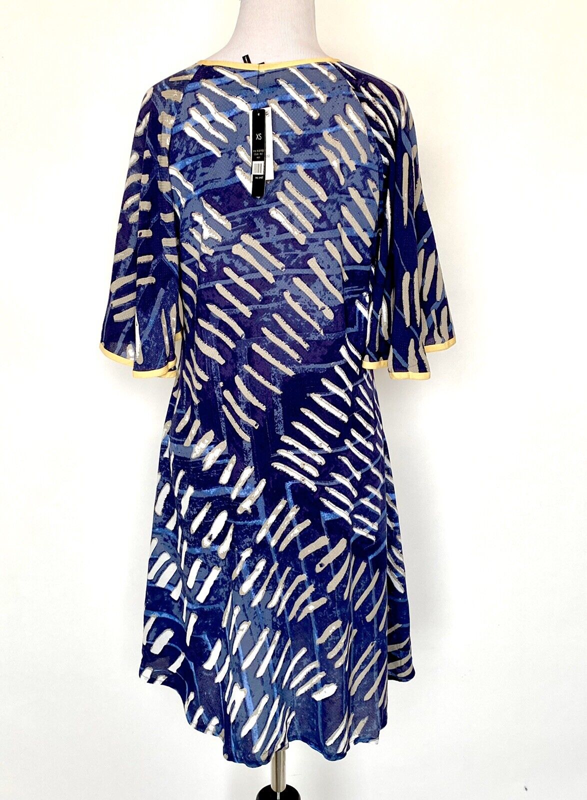 Nic + Zoe Blue & White Shift Dress / Coverup NWT Size XS Retail $178 Price $43