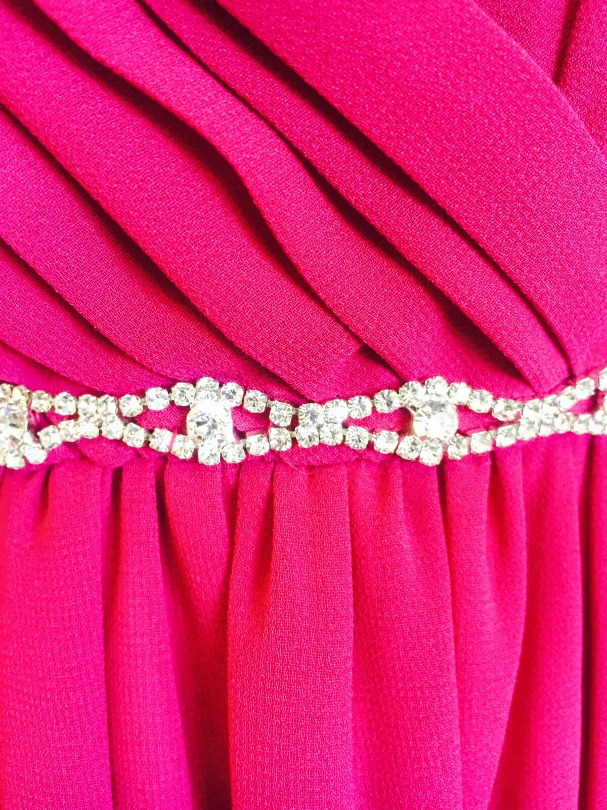 A.Drea Pink Prom Formal Diamante Strapless Dress. NWT Retail $98 Price 38