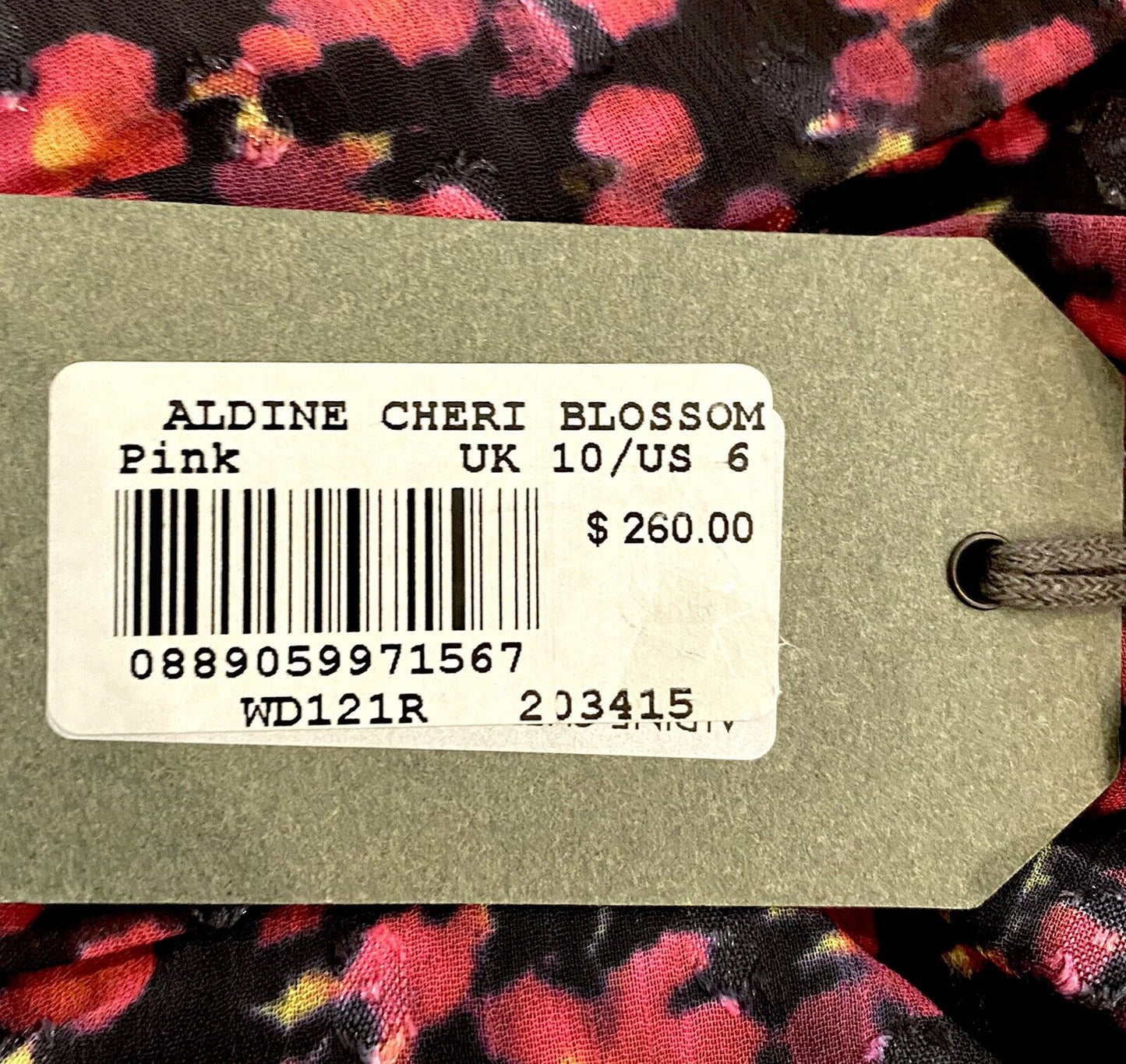Allsaints Aldine Cheri Blossom Chiffon Dress NWT Size 6 Retail $260 Price $130