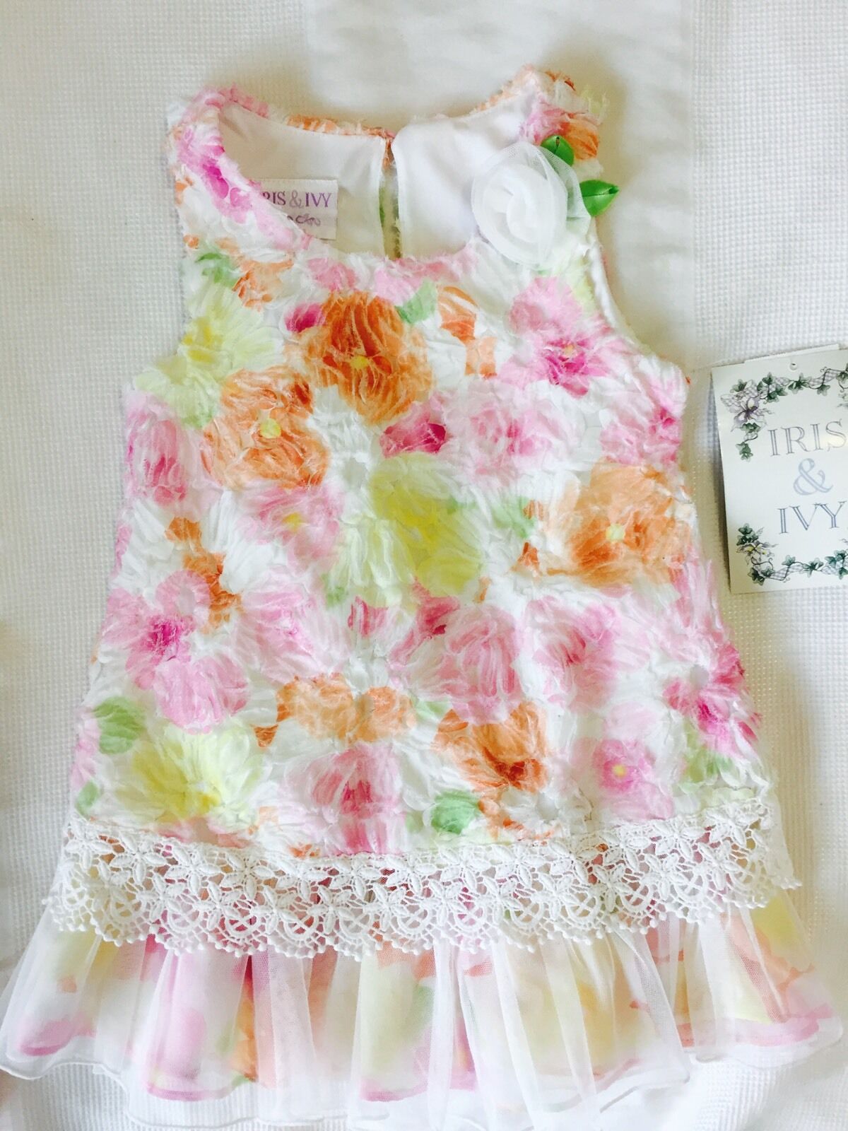Iris And Ivy 2pc Baby Dress. NWT Retails $64 Price $$29.50