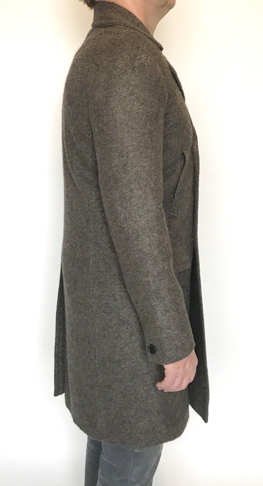 AllSaints Fyfe Coat Wool Mix Size 38 M Retail $700 Price $280 NWT