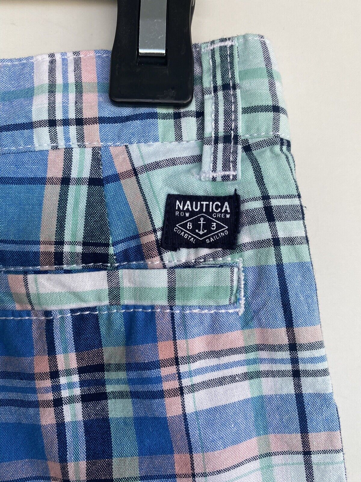 NAUTICA BOYS' PLAID SHORTS Age 2 RETAIL $34.50 PRICE $24 Blue