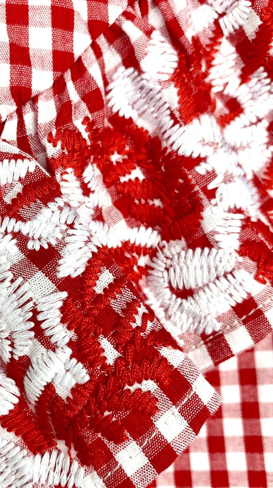 J Marie embroidered Maddie check skirt size XS Retail $70 Price $35 NWT