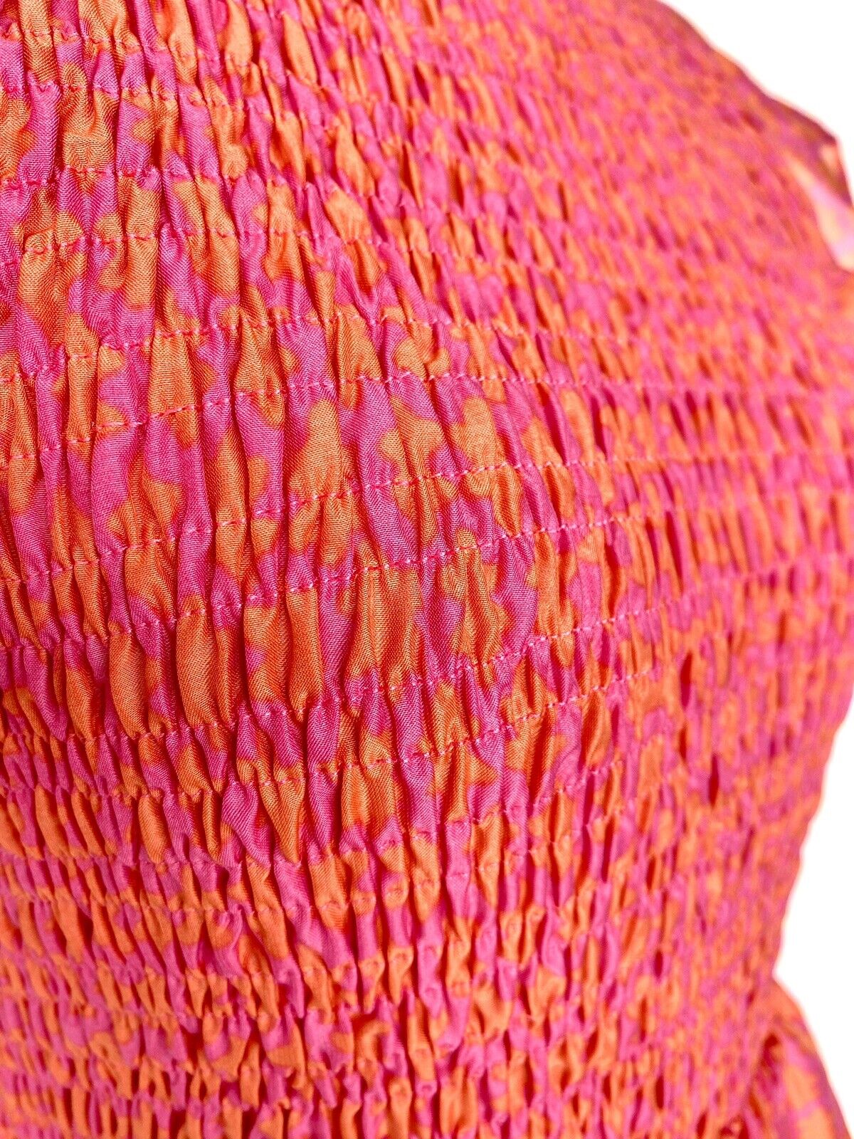 J Marie Ella Smocked Ruched Tiered Dress size XS Retail $158 Price $70 NWT