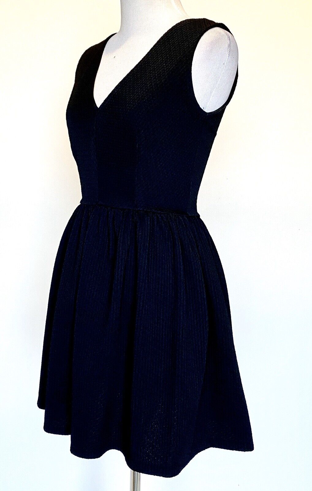 Little Black Dress Textured Stretch Skater Dress S Retail $88 Price $32 NWT