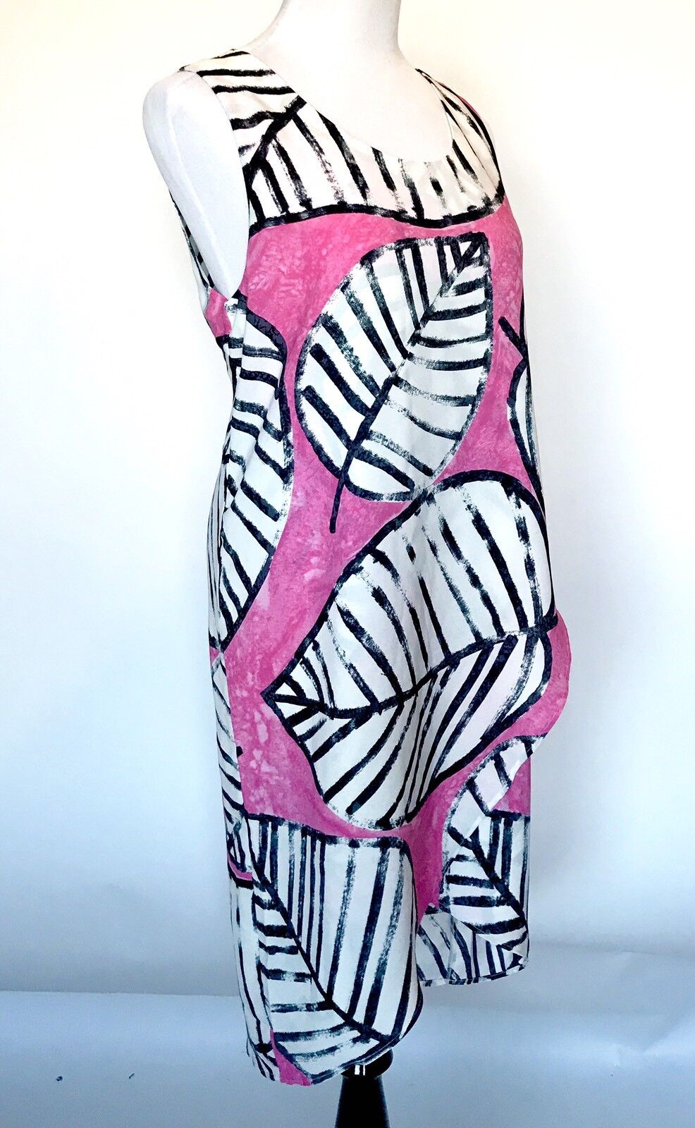 Nic + Zoe Leaves Wrap Dress. NWT Petite L Retail $188 Price $74.97 Pink White