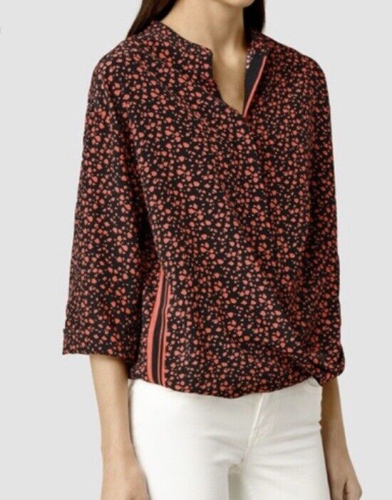 AllSaints Silk Waikate Jai Blouse. NWT Retail $268 Price $86 Size 4 All Saints
