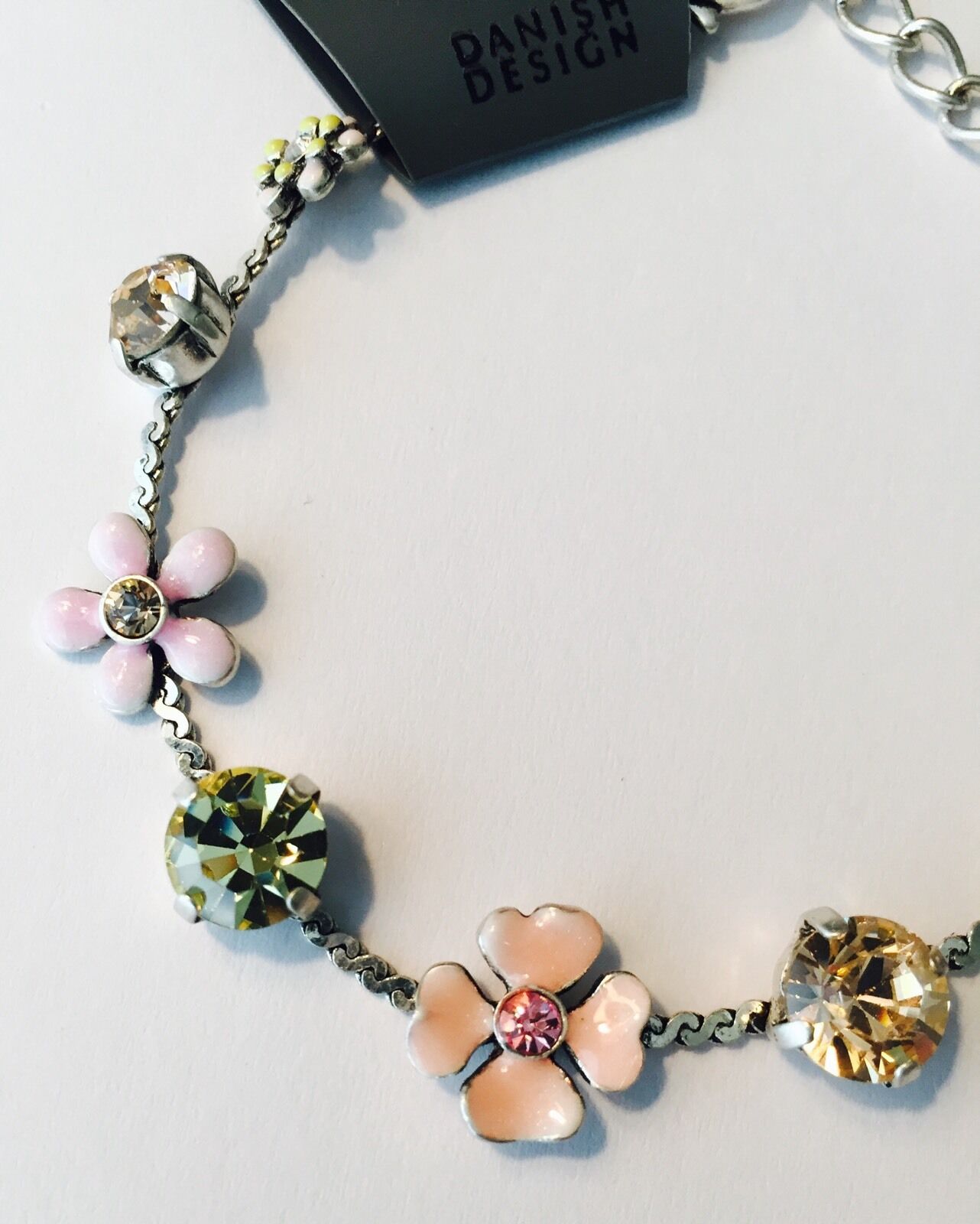 Pilgrim Swarovski Crystal Bracelet. Sterling Silver Plated. Price $14.95