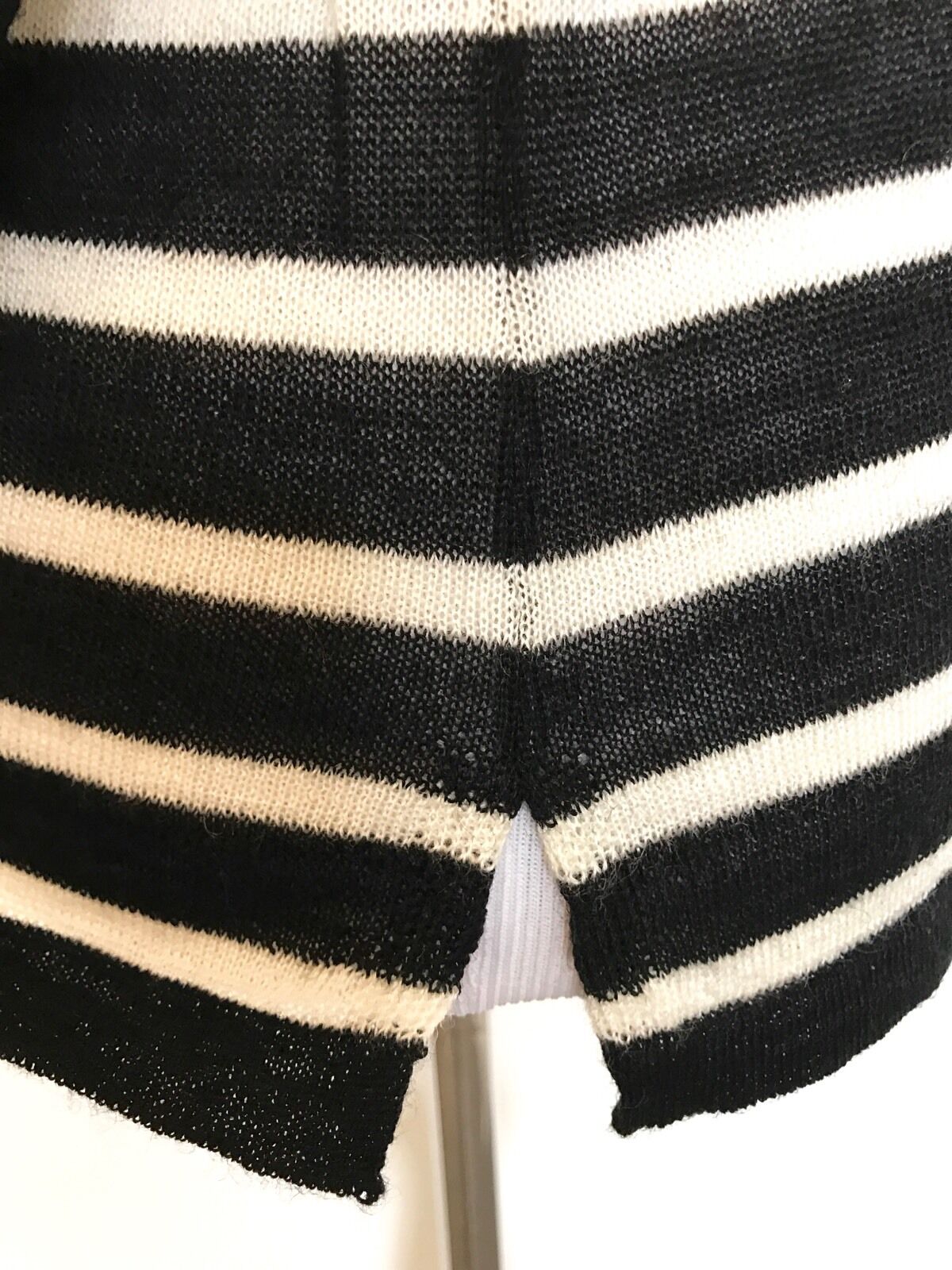 Scotch & Soda Black Stripe Sweater & Necklace  NWT Retail $109 Price $50 Sz XS