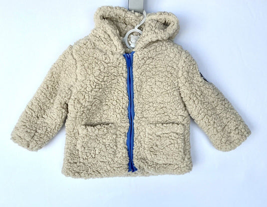 DKNY Baby Softest Fleece Hooded Jacket Age 24 M Retail $75 Price $39 NWOT