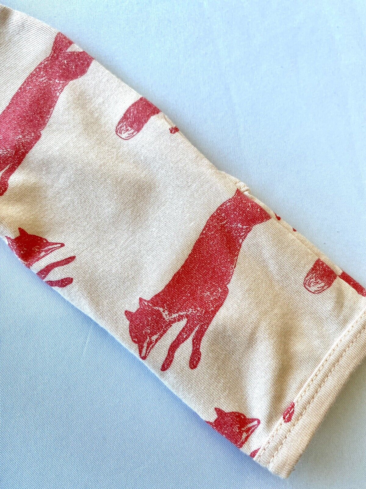 Kate Quinn Soft Modal Fox Footie Retail $38 Price $28 3-6 M Coral