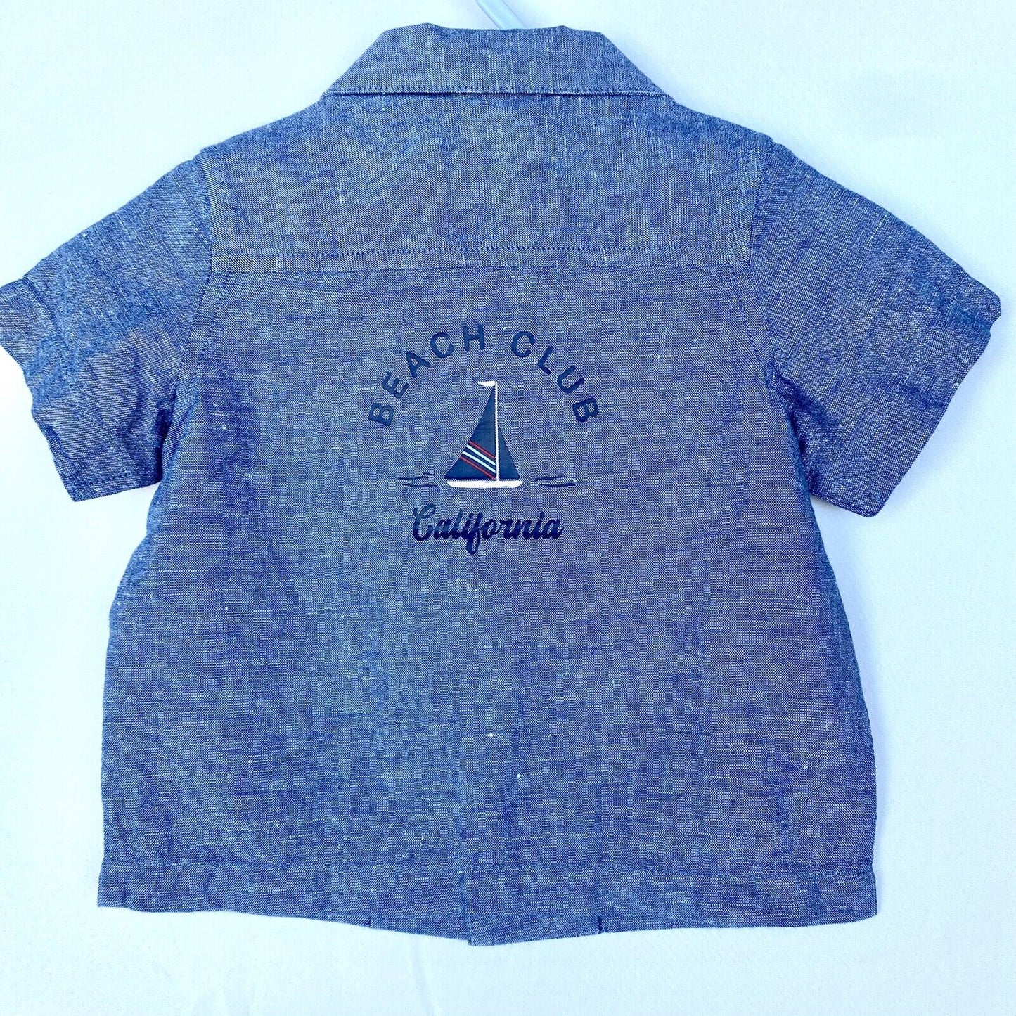 Janie And Jack Cabana Linen Shirt Age 6-12 M Retail $39.50 Price $26 NEW