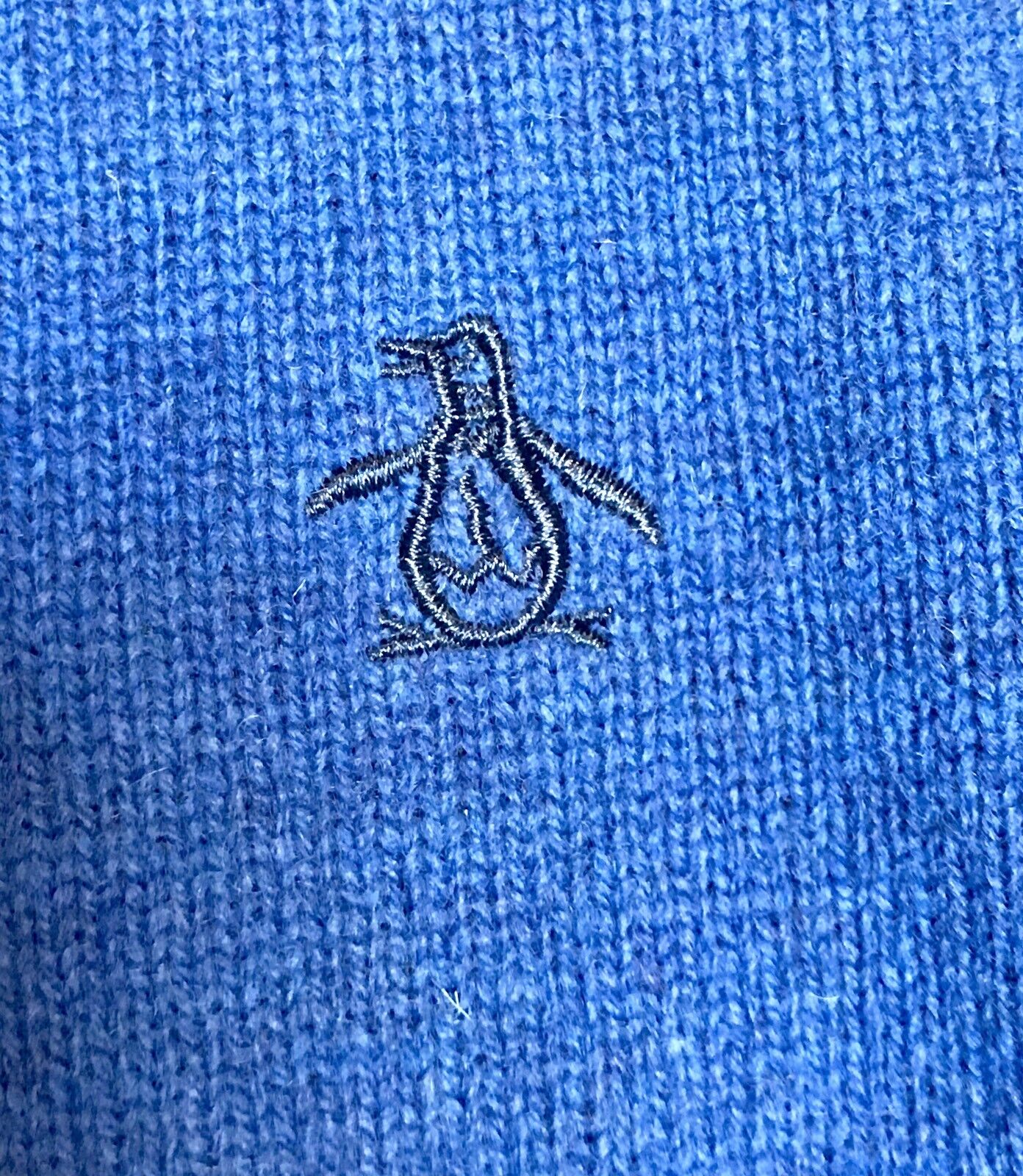 NWT Penguin Lambs Wool Blue Sweater Size L Retail $79 Price $46 NWT