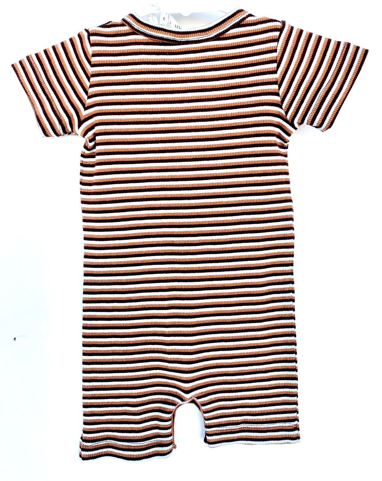 Kate Quinn Organic Cotton Stripe Shortie Romper Retail $36 Price $28 6-12  M