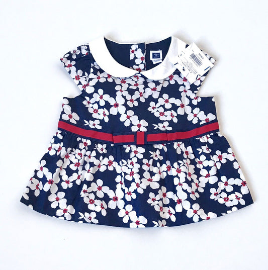 Janie And Jack Flower Collared Dress 3-6 M NWT Retail $36 Price $25