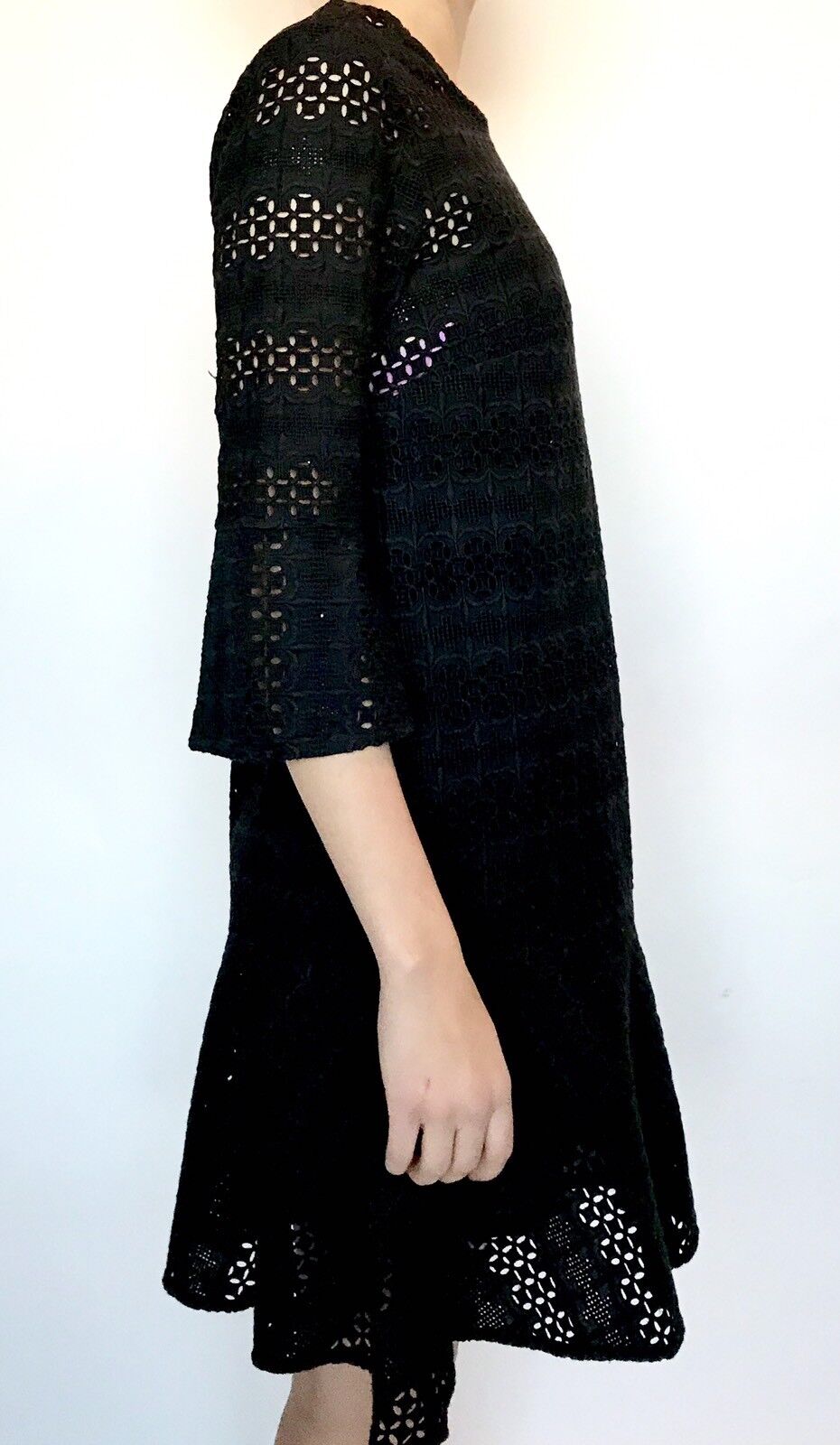 AllSaints Black Dakota Ruffle Dress. Retail $308 Price $168 NWT All Saints Sz 4