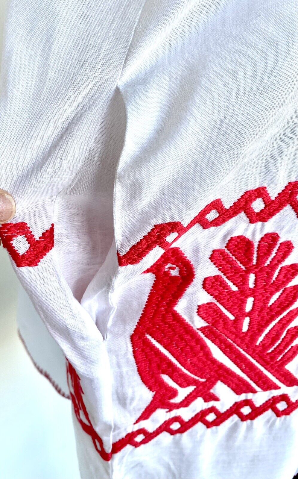 NWT J Marie embroidered Irene Dress size Small Retail $92 Price $69 Linen Mix