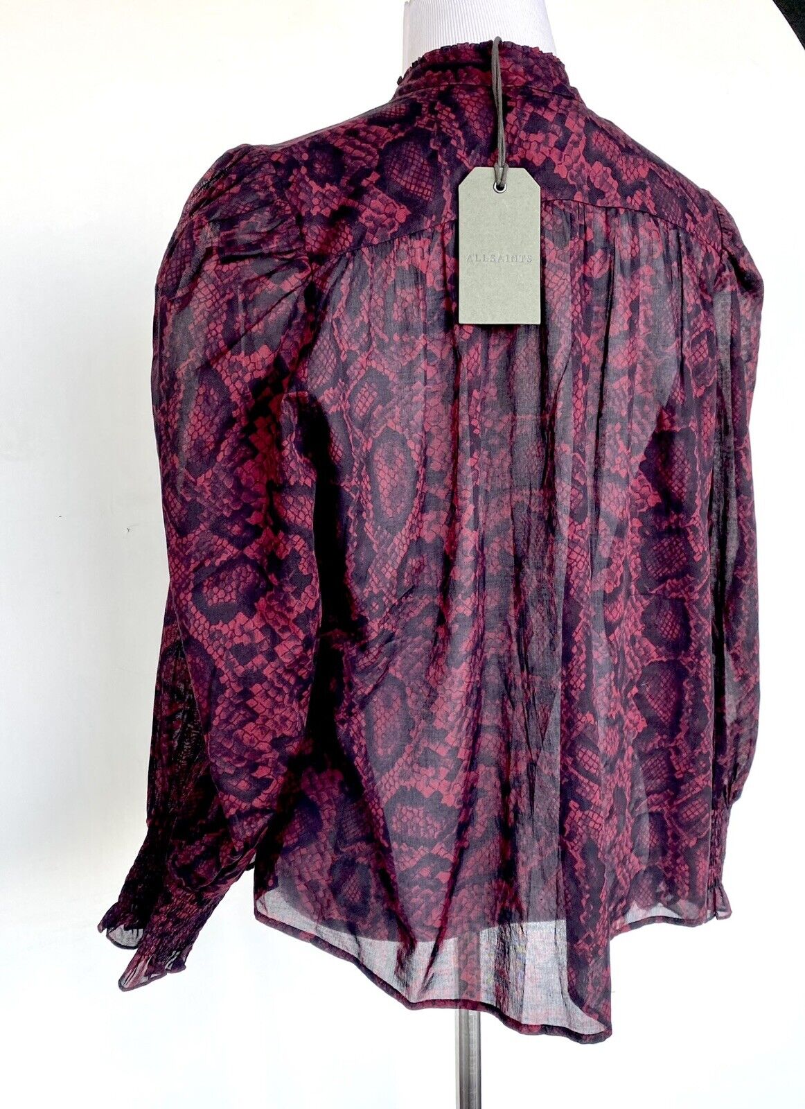 AllSaints Leonie Stanza Shirt NWT Retail $229 Price $96 Size 0 Vintage Style