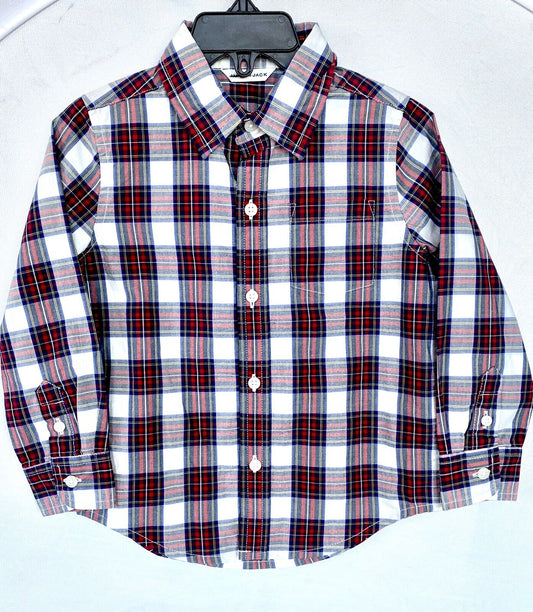 Janie And Jack Plaid LS Shirt Age 2 Retail $35 Price $25 NEW