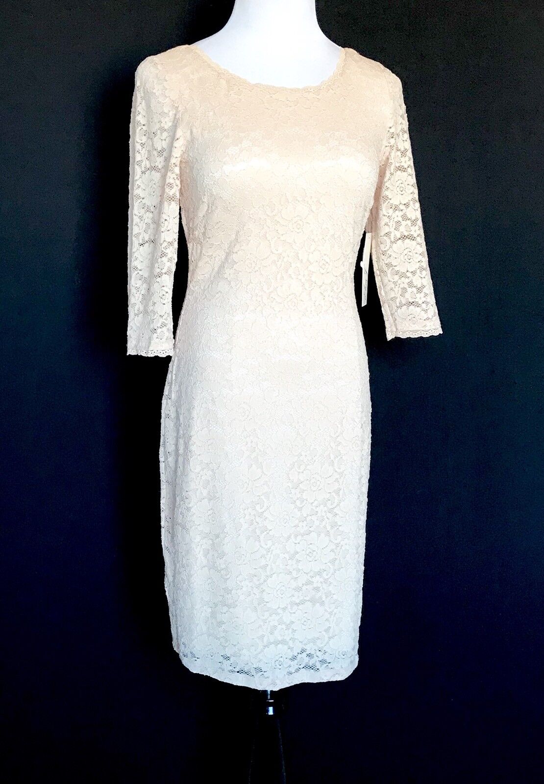 Eliza J Nude Lace Dress NWT Retails $128 Price $68 Size 4