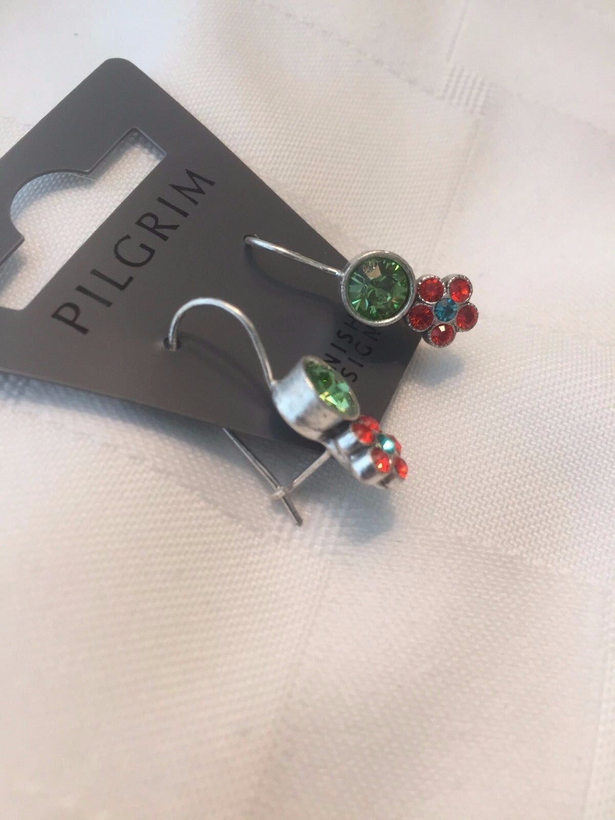 Pilgrim Jewelry Swarovski Crystal  Sterling silver Plated  Earrings $12.99