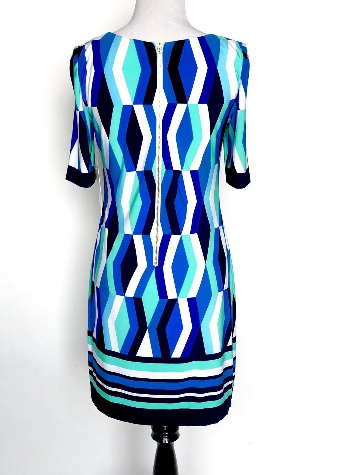 Eliza J Blue Diamond  Stretch Tunic Dress NWT Retails $118 Price $57 Size 0P