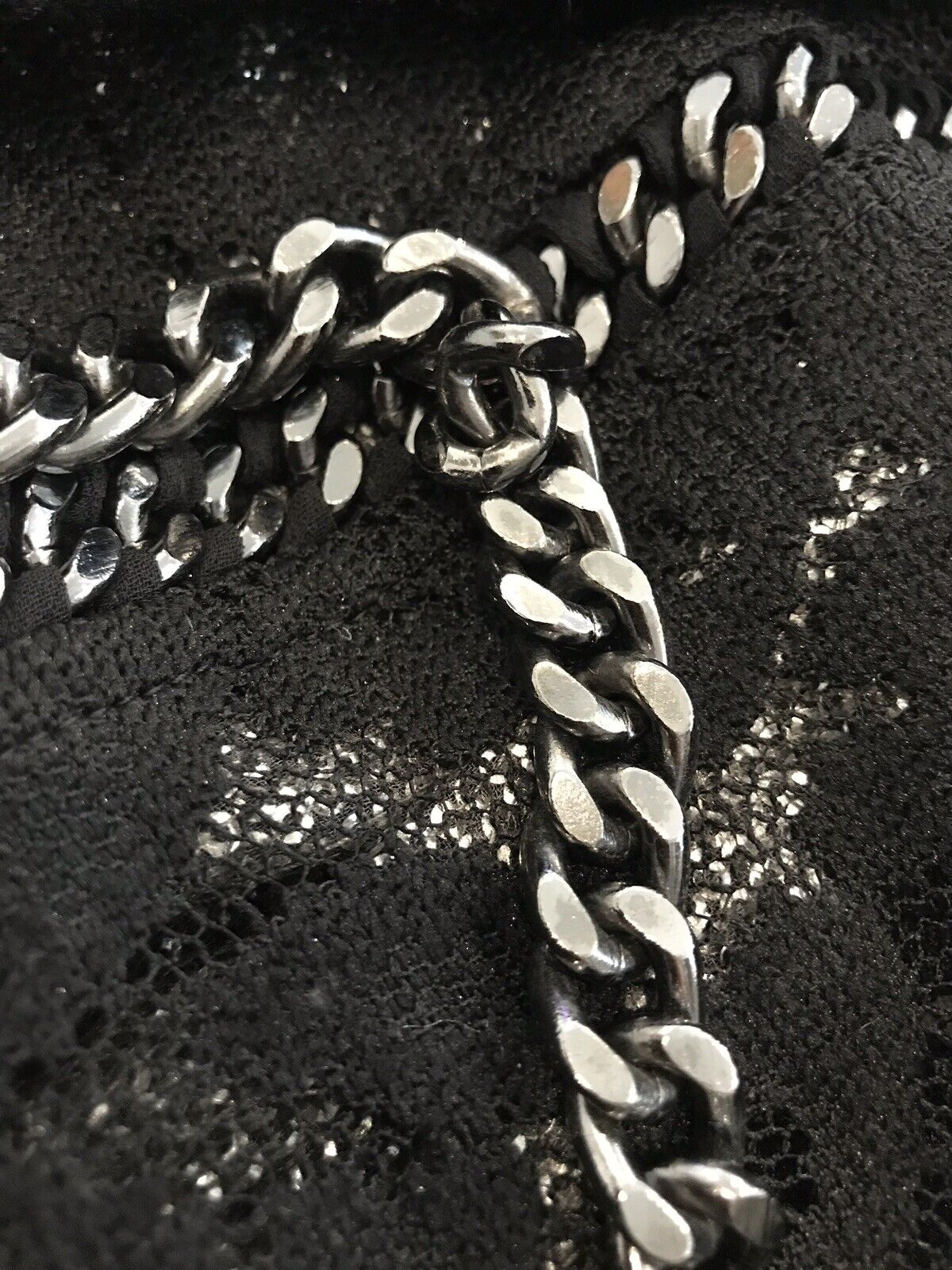 Allsaints Black Asha Chain & Lace Dress Size 0 Retails $505 Price $169 NWT