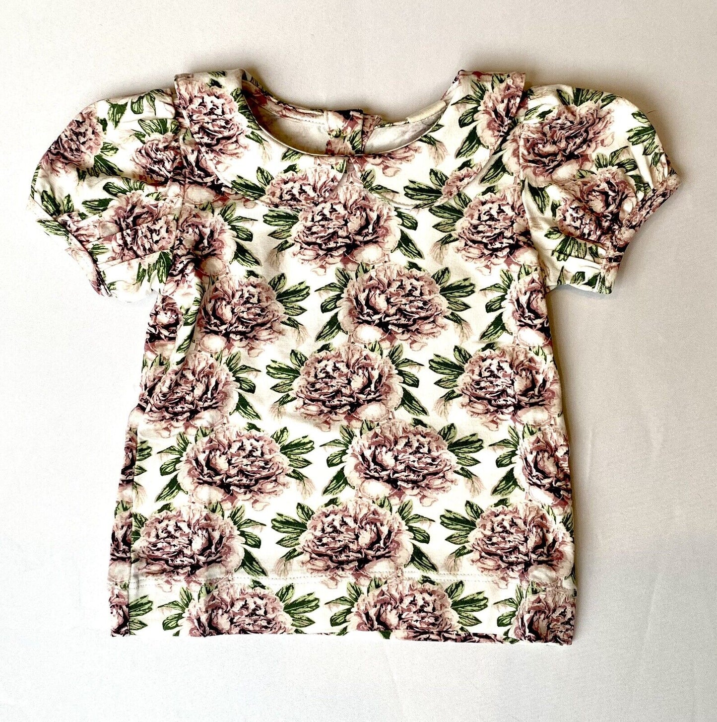 Kate Quinn Bamboo Peter Pan Collar Top Retail $36 Price $28 3-6 M Peony