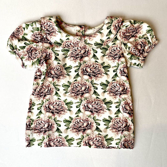 Kate Quinn Bamboo Peter Pan Collar Top Retail $36 Price $28 3-6 M Peony