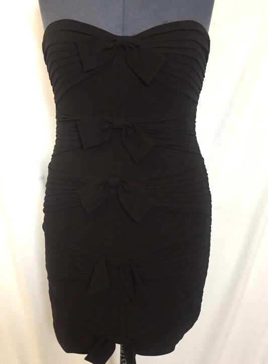 BCBG Max Azria Black Corset Stretch Formal Dress.12 NWT Retail $378 Price $ 89