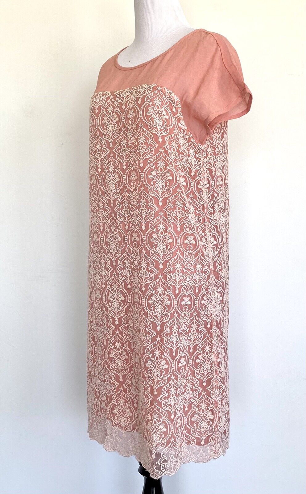 Sundance Catalogue Rose Palace Embroidered Dress Retails $168 Price $52 Petite M