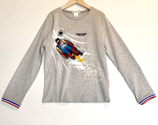 Billy Bandit Grey Superhero LS Top. Retails $32 Price $23 Age 10 NWT