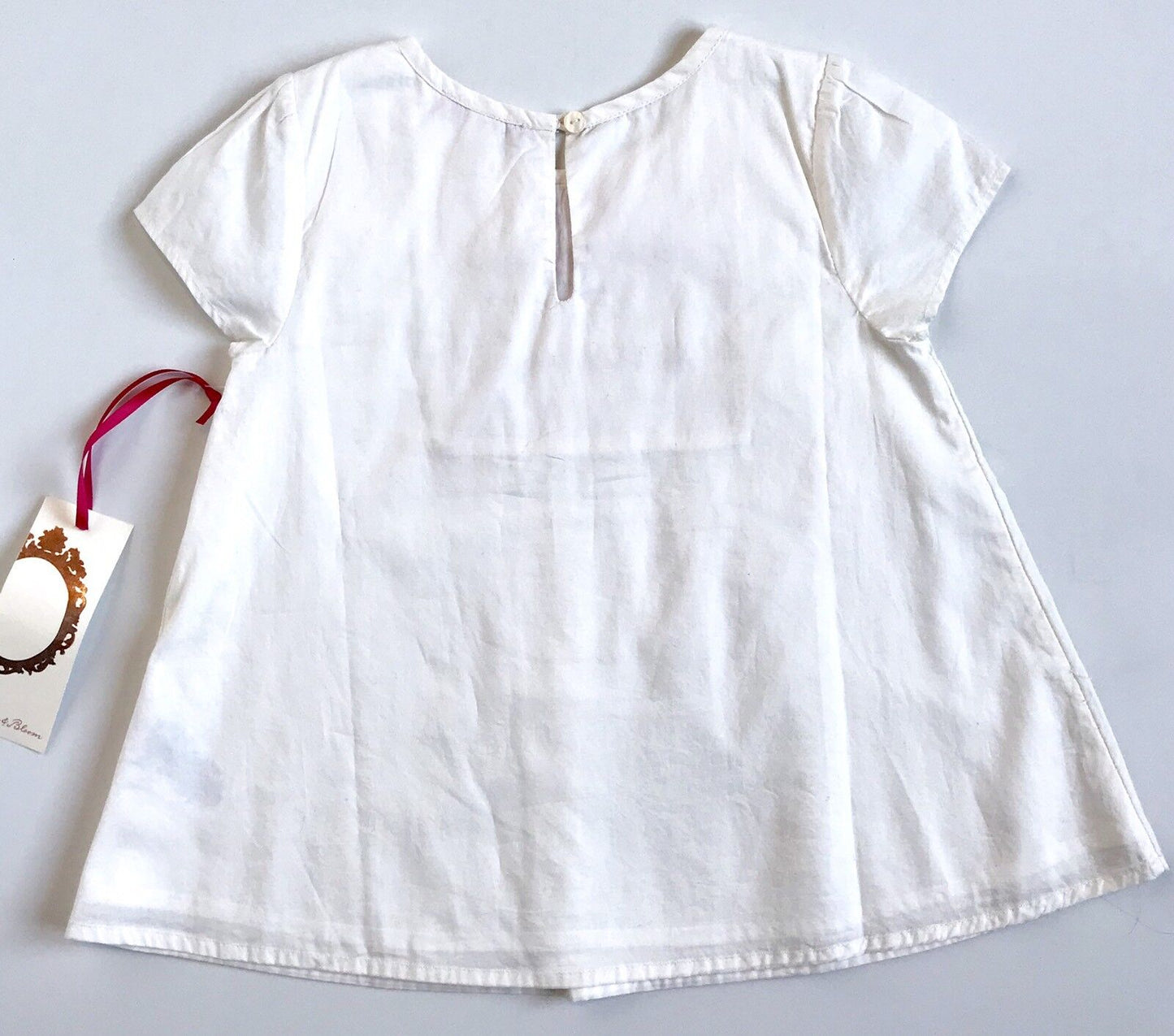 NEW Ruby & Bloom Ivory White Smocked Blouse Retail $29 Price $19 Age 5 NWT