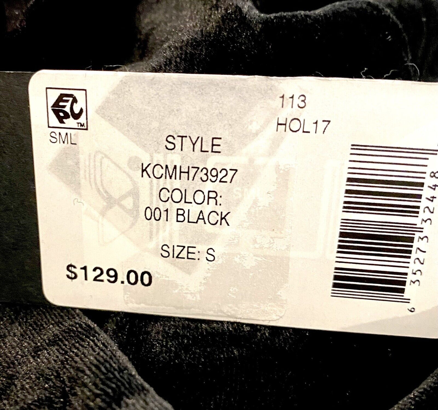 Kenneth Cole Velvet Twist Sleeveless  Long Top Black S Retail $129 Price $39 NWT