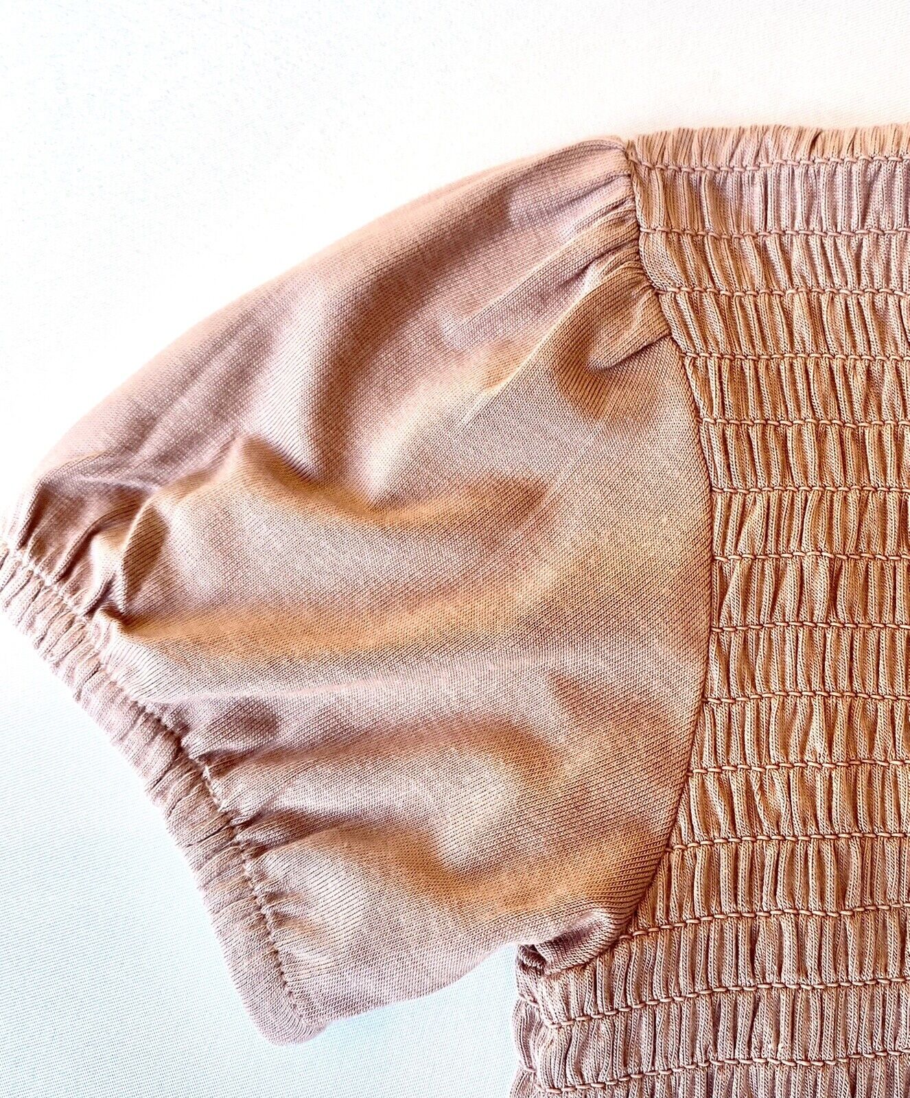 Kate Quinn Soft Modal Smocked Bodysuit Retail $36Price $26 18-24M Rose