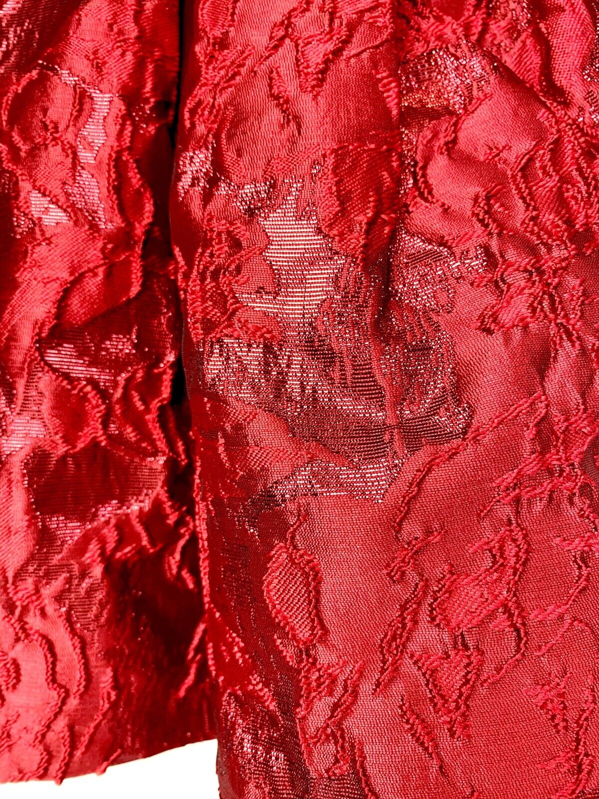 Petite Frais Red Brocade Party Dress Retail $32 Price $22 Size 9 M