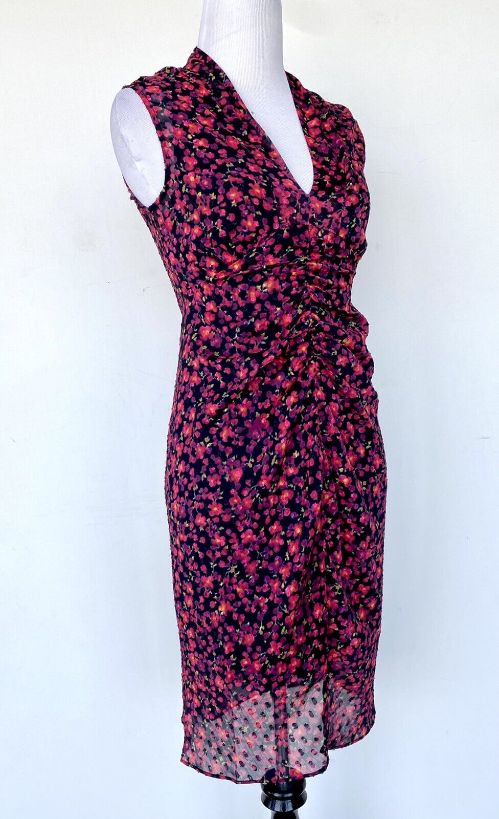Allsaints Aldine Cheri Blossom Chiffon Dress NWT Size 6 Retail $260 Price $130