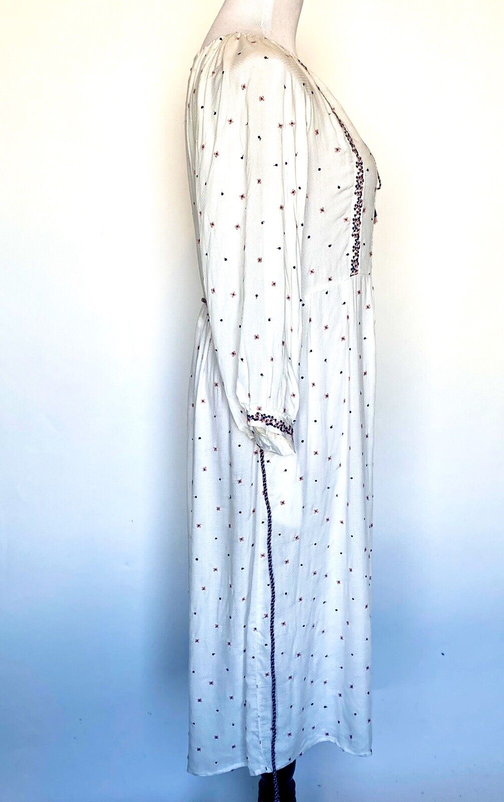 VELVET Graham & Spencer Boho Isilda Embroider Dress Retail $238 Price $79 S NWT
