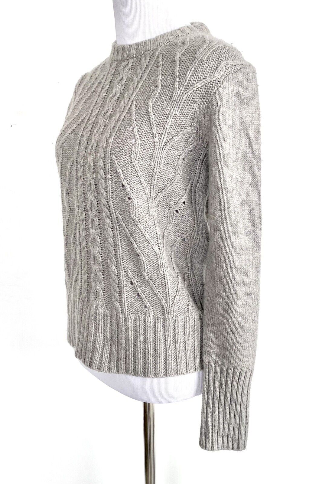 J Crew Lamb Wool Mix Cable Sweater. NWT Retail $69.50 Price $59.50 Size XS
