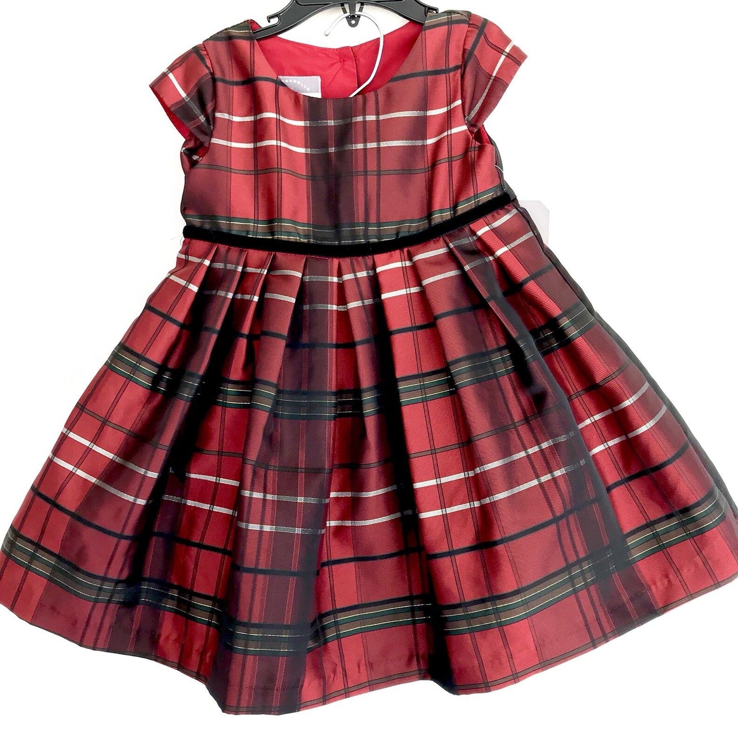 Pippa & Julie Red Plaid Dress 2 Pc With KnIckers. Retail $54 Price $29 24 M NWT