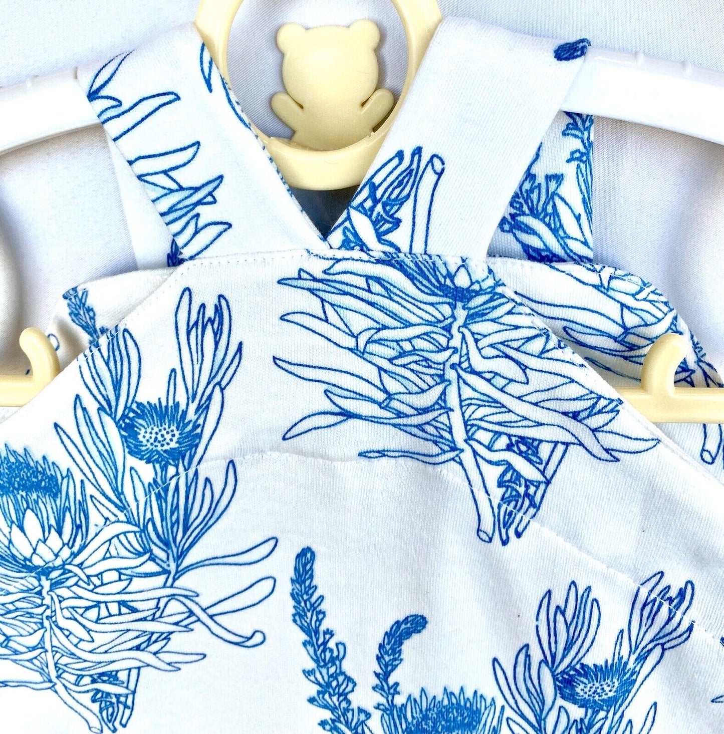Kate Quinn 100% Organic Cotton Overall Shortie  Romper Retail $36 Price $28 0-3M